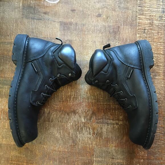 Red Wing Shoes 923 EH Soft Toe 6" Work Boot Mens Size 15 Black Leather Dynaforce - Picture 6 of 12